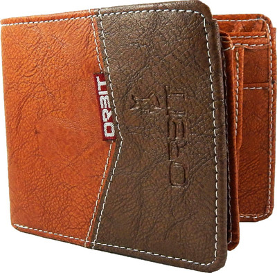 

Orbit Men Tan, Brown Genuine Leather Wallet(5 Card Slots), Brown;tan