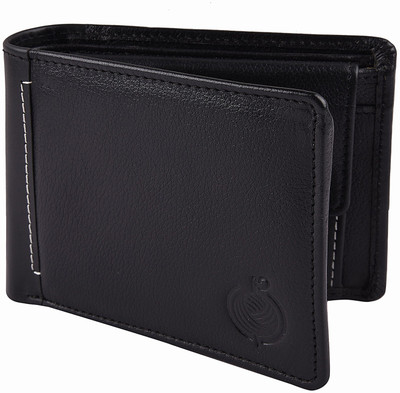 

Taksh Men Black Genuine Leather Wallet(6 Card Slots)
