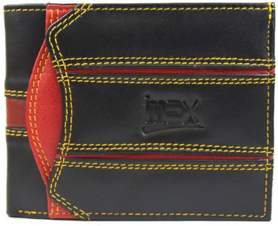 

Imex International Men Black, Red Genuine Leather Wallet(10 Card Slots)