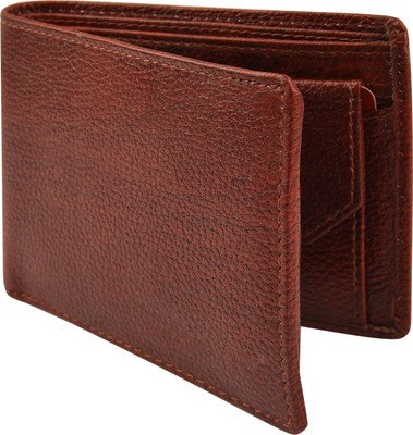 

Death by Color Men Brown Genuine Leather Wallet(8 Card Slots)