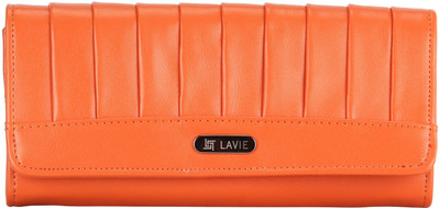 

Lavie Women Orange Artificial Leather Wallet, Vermellion