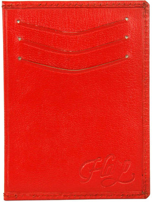 

Shopharp Men Red Genuine Leather Card Holder(3 Card Slots)