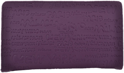 

Cuddle Girls Casual, Formal, Travel, Trendy Multicolor Fabric Wallet(8 Card Slots), Purple