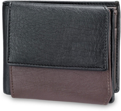 

TSX Men Black Artificial Leather Wallet(8 Card Slots)