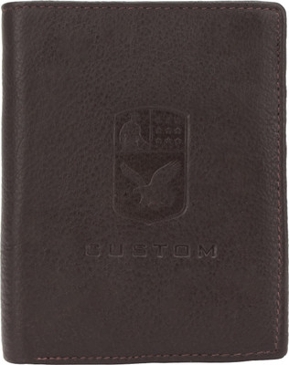 

Ananya Men Brown Genuine Leather Wallet(12 Card Slots), Cu brown- 009