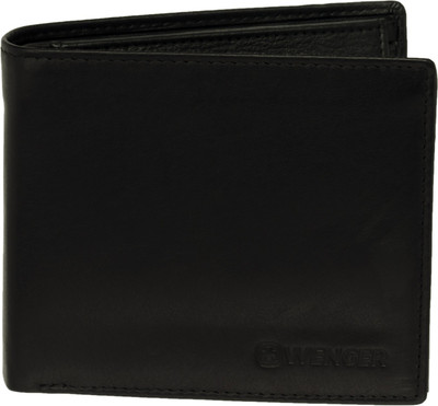 

Wenger Men Black Genuine Leather Wallet(4 Card Slots)