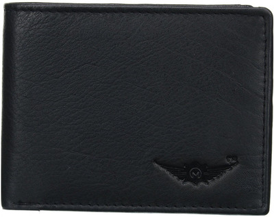 

MASKINO Men Black Genuine Leather Wallet(4 Card Slots)
