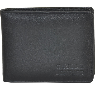 

Viaan Men Black Genuine Leather Wallet(6 Card Slots)