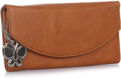 

Butterflies Casual Brown Clutch
