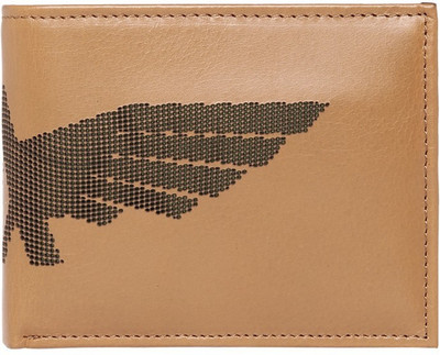 

Park Avenue Men Khaki Genuine Leather Wallet(5 Card Slots)
