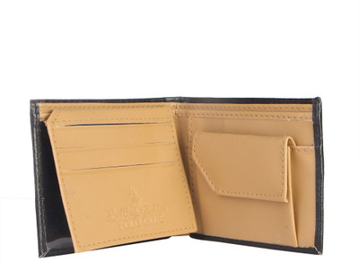 

Royal County Of Berkshire Polo Club Men Black Artificial Leather Wallet(4 Card Slots), Black-02