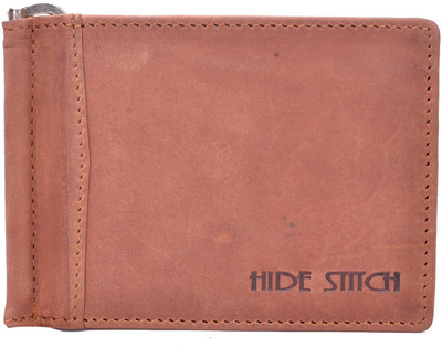 

Hidestitch Boys Tan Genuine Leather Money Clip(8 Card Slots), Tan-01