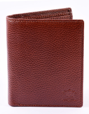 

Mtuggar Men Brown Genuine Leather Wallet(3 Card Slots)