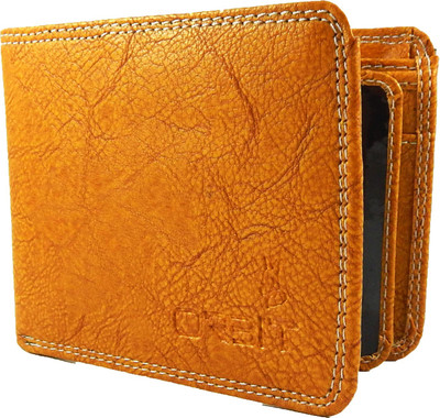 

Orbit Men Beige Genuine Leather Wallet(5 Card Slots), Rust