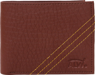 

ALW Men Brown Artificial Leather Wallet(6 Card Slots)