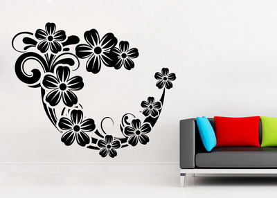 

wallskart Vinyl Sticker(Pack of 1), Black
