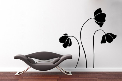 

wallskart Vinyl Sticker(Pack of 1), Black
