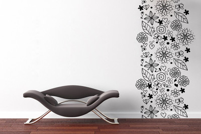 

wallskart Vinyl Sticker(Pack of 1), Black