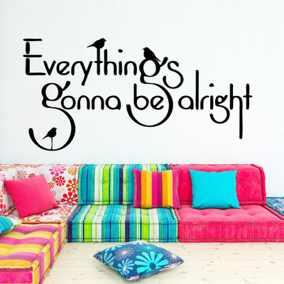 

wallskart Vinyl Sticker(Pack of 1), Black