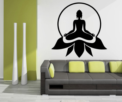

wallskart Vinyl Sticker(Pack of 1), Black