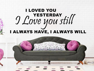 

wallskart Vinyl Sticker(Pack of 1), Black