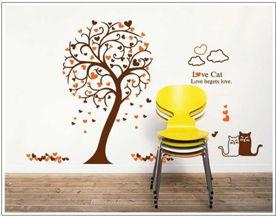 

Cherrylite Vinyl Sticker(Pack of 1), Brown;orange