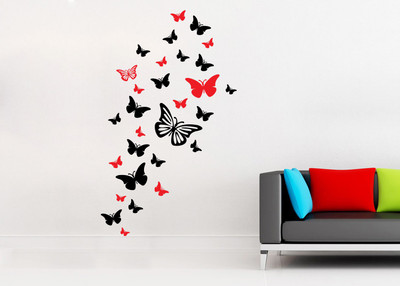 

wallskart Vinyl Sticker(Pack of 1), Black