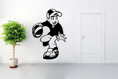 

wallskart Vinyl Sticker(Pack of 1), Black