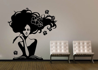 

Wallskart Vinyl Sticker(Pack of 1), Black