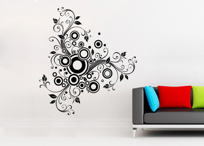 

wallskart Vinyl Sticker(Pack of 1), Black
