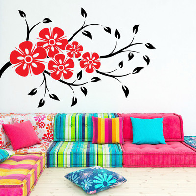 

wallskart Vinyl Sticker(Pack of 1), Black