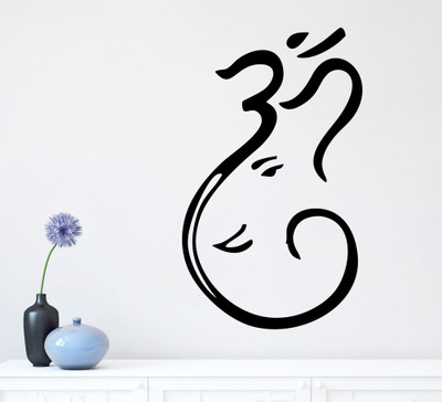 

wallskart Vinyl Sticker(Pack of 1), Black