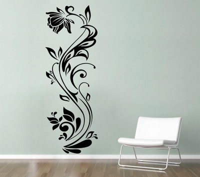 

wallskart Vinyl Sticker(Pack of 1), Black