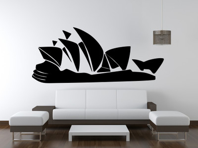

wallskart Vinyl Sticker(Pack of 1), Black