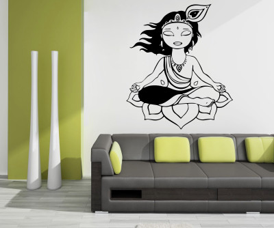 

wallskart Vinyl Sticker(Pack of 1), Black