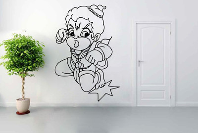

wallskart Vinyl Sticker(Pack of 1), Black