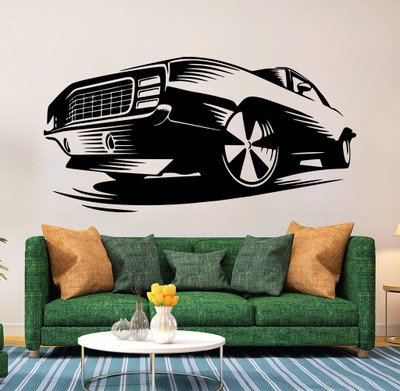 

wallskart Vinyl Sticker(Pack of 1), Black