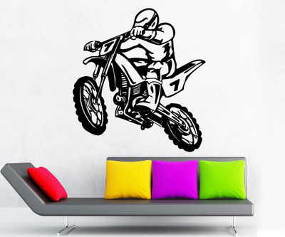 

wallskart Vinyl Sticker(Pack of 1), Black