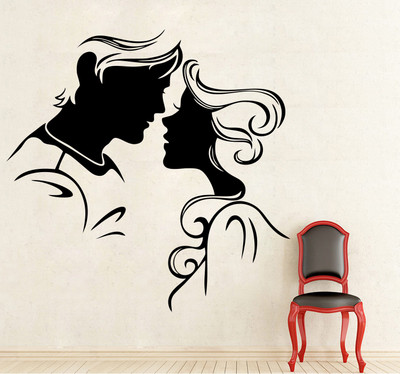 

wallskart Vinyl Sticker(Pack of 1), Black