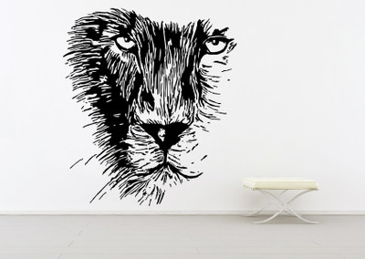

wallskart Vinyl Sticker(Pack of 1), Black