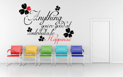 

wallskart Vinyl Sticker(Pack of 1), Black