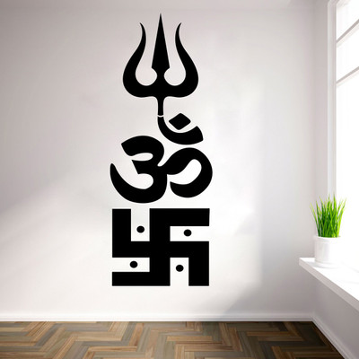 

wallskart Vinyl Sticker(Pack of 1), Black