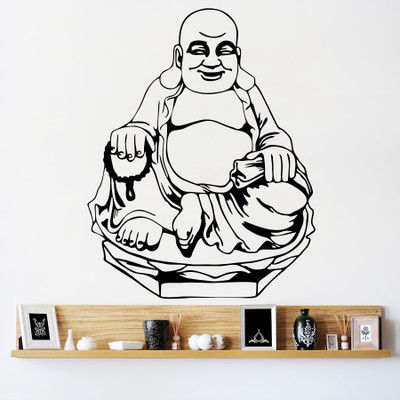 

wallskart Vinyl Sticker(Pack of 1), Black
