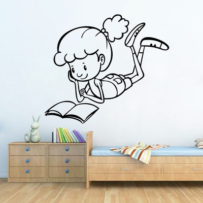 

wallskart Vinyl Sticker(Pack of 1), Black