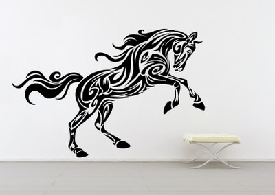 

wallskart Vinyl Sticker(Pack of 1), Black