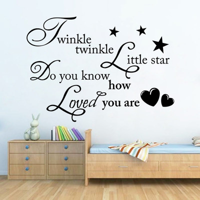 

wallskart Vinyl Sticker(Pack of 1), Black