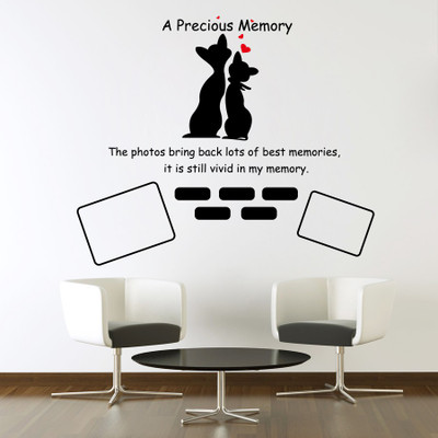 

wallskart Vinyl Sticker(Pack of 1), Black
