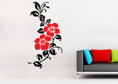 

wallskart Vinyl Sticker(Pack of 1), Black