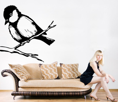 

wallskart Vinyl Sticker(Pack of 1), Black