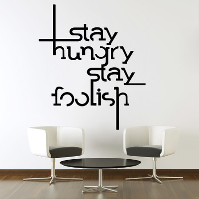 

wallskart Vinyl Sticker(Pack of 1), Black